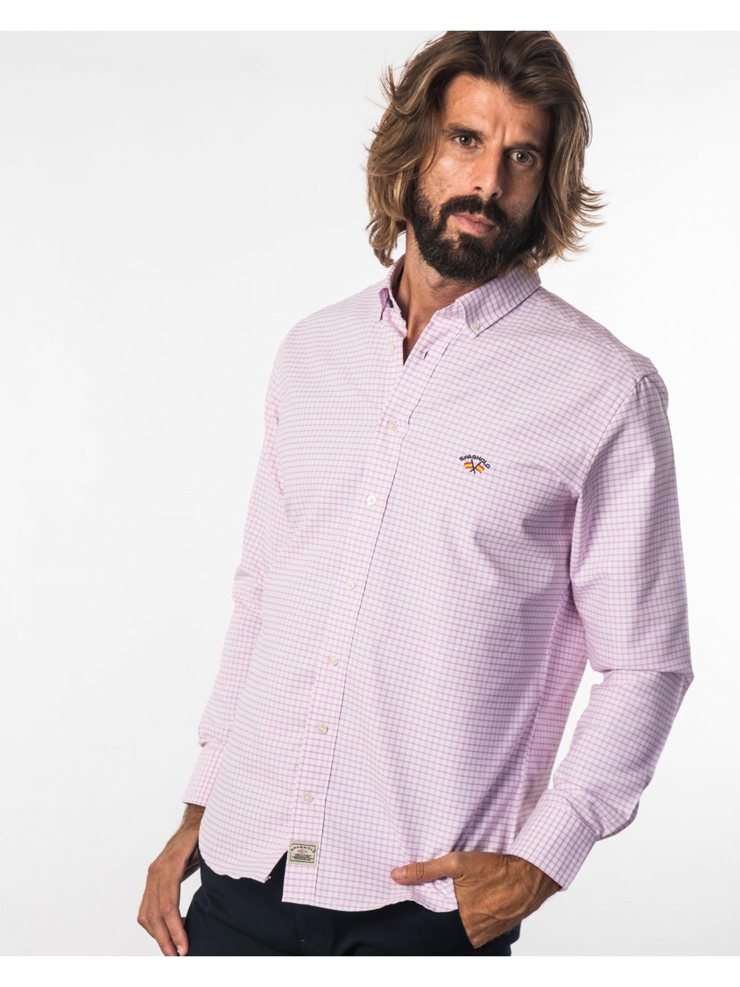 Spagnolo hombre cm c/boton smart rustico 1410 rosa